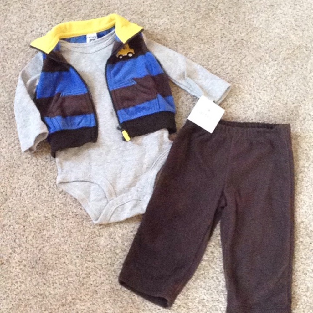 NWT Carters 3 pc fleece set
